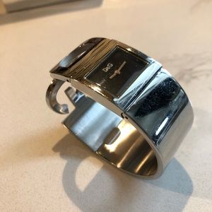 D&G Watch Silver Cuff